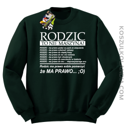 Rodzic to nie maszyna - Bluza STANDARD butelka