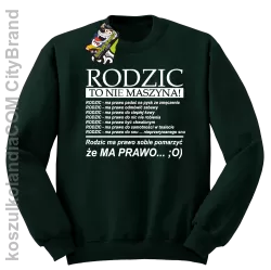 Rodzic to nie maszyna - Bluza STANDARD butelka