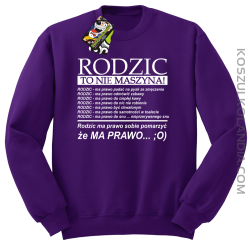 Rodzic to nie maszyna - Bluza STANDARD fiolet
