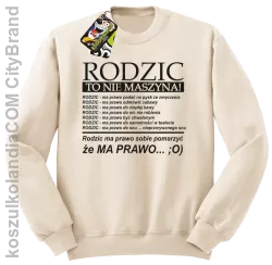 Rodzic to nie maszyna - Bluza STANDARD beż