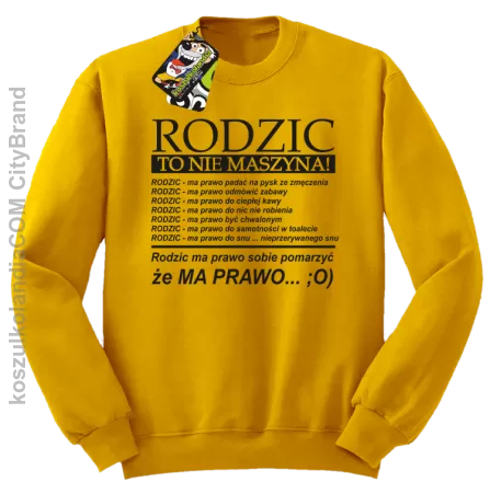 Rodzic to nie maszyna! - Bluza STANDARD