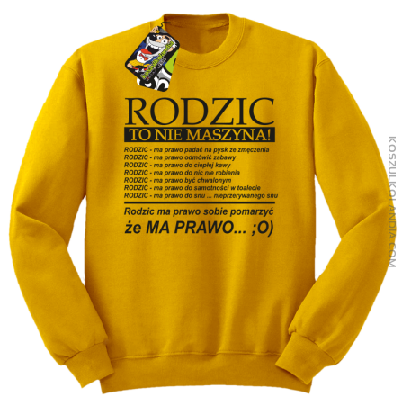 Rodzic to nie maszyna! - Bluza STANDARD