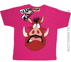 Pumba Scream -koszulka dziecięca - różowy