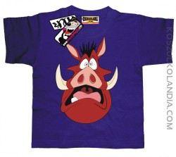 Pumba Scream -koszulka dziecięca - fioletowy