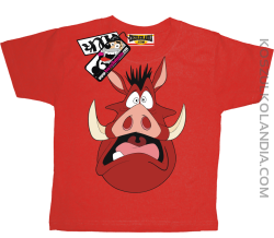 Pumba Scream -koszulka dziecięca - czerwony