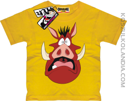 Pumba Scream -koszulka dziecięca - żółty