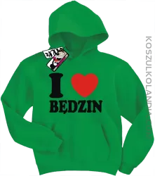 I love Będzin - bluza dziecięca - zielony