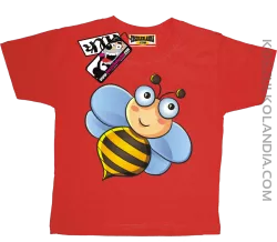 Pszczółka Uśmiechajka - zabawna koszulka dziecięca - czerwony