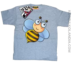 Pszczółka Uśmiechajka - zabawna koszulka dziecięca - melanżowy