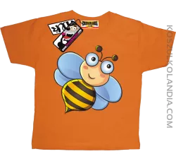 Pszczółka Uśmiechajka - zabawna koszulka dziecięca - pomarańczowy