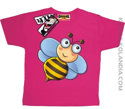 Pszczółka Uśmiechajka - zabawna koszulka dziecięca - różowy