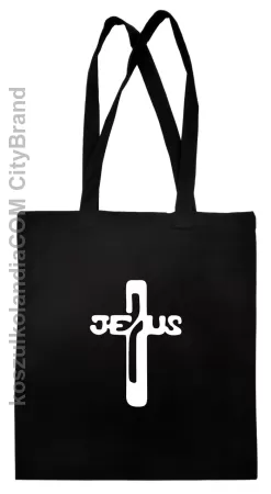 JEZUS w Krzyżu Symbol Vector - torba na zakupy