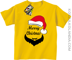 Merry Christmas Barber - Koszulka dziecięca żółta 
