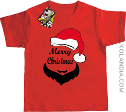 Merry Christmas Barber - Koszulka dziecięca czerwona 
