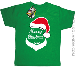 Merry Christmas Barber - Koszulka dziecięca zielona 