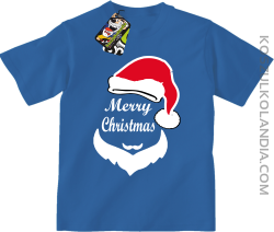 Merry Christmas Barber - Koszulka dziecięca niebieska 