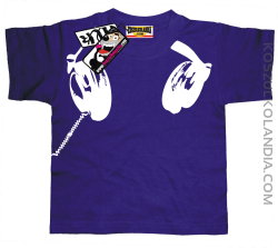 Słuchawki - koszulka dziecięca - fioletowy
