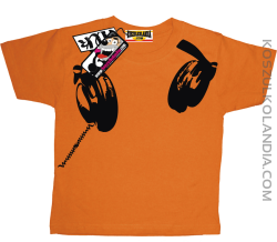 Słuchawki - koszulka dziecięca - pomarańczowy