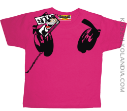 Słuchawki - koszulka dziecięca - różowy