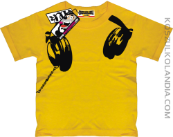 Słuchawki - koszulka dziecięca - żółty