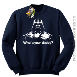 LORD Who`s your daddy - Bluza męska standard bez kaptura granat 