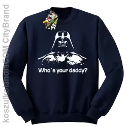 LORD Who`s your daddy - Bluza męska standard bez kaptura granat 