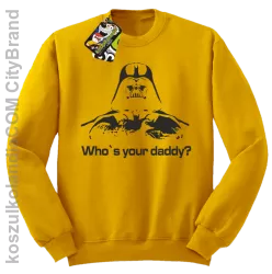 LORD Who`s your daddy - Bluza męska standard bez kaptura żółta 