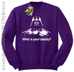 LORD Who`s your daddy - Bluza męska standard bez kaptura fiolet 