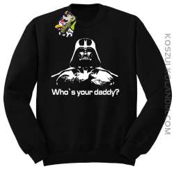 LORD Who`s your daddy - Bluza męska standard bez kaptura czarna 