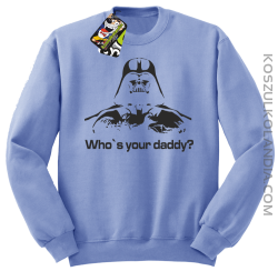 LORD Who`s your daddy - Bluza męska standard bez kaptura błękit 