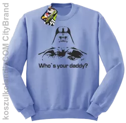 LORD Who`s your daddy - Bluza męska standard bez kaptura błękit 