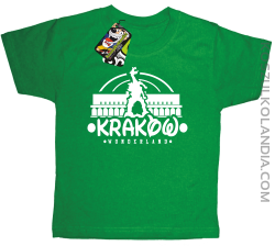 Kraków wonderland - Koszulka dziecięca zielona 