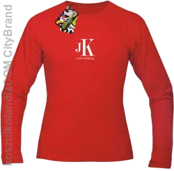 JK Just Kidding - longsleeve męski czerwony