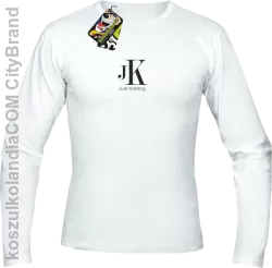 JK Just Kidding - longsleeve męski biały