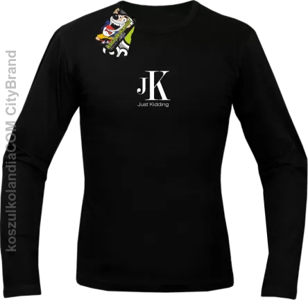 JK Just Kidding - longsleeve męski czarny