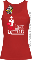 No1 Doctor in the world - Top damski czerwony 