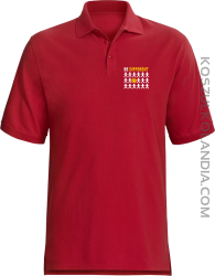 BE DIFFERENT - Koszulka Polo męska czerwona 