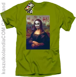 Mona Lisa Hello Jocker - Koszulka męska kiwi