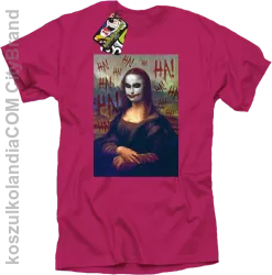 Mona Lisa Hello Jocker - Koszulka męska fuchsia 