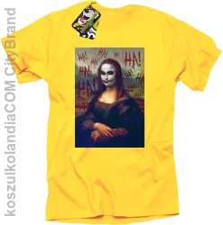 Mona Lisa Hello Jocker - Koszulka męska żółta 