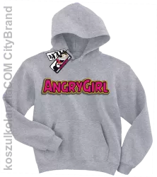 Angrygirl - modna bluza dziecięca - melanżowy