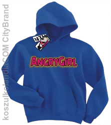 Angrygirl - modna bluza dziecięca - niebieski