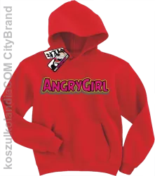 Angrygirl - modna bluza dziecięca - czerwony