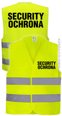 Security Ochrona - kamizelka odblaskowa