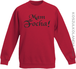 Mam Focha - Bluza dziecięca standard bez kaptura czerwona 