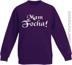 Mam Focha - Bluza dziecięca standard bez kaptura fiolet 

