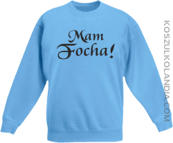 Mam Focha - Bluza dziecięca standard bez kaptura błękit 