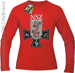 NSZ Narodowe Siły Zbrojne - Longsleeve męski czerwony 