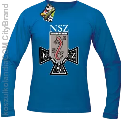 NSZ Narodowe Siły Zbrojne - Longsleeve męski niebieski