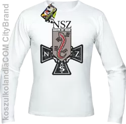 NSZ Narodowe Siły Zbrojne - Longsleeve męski biały 